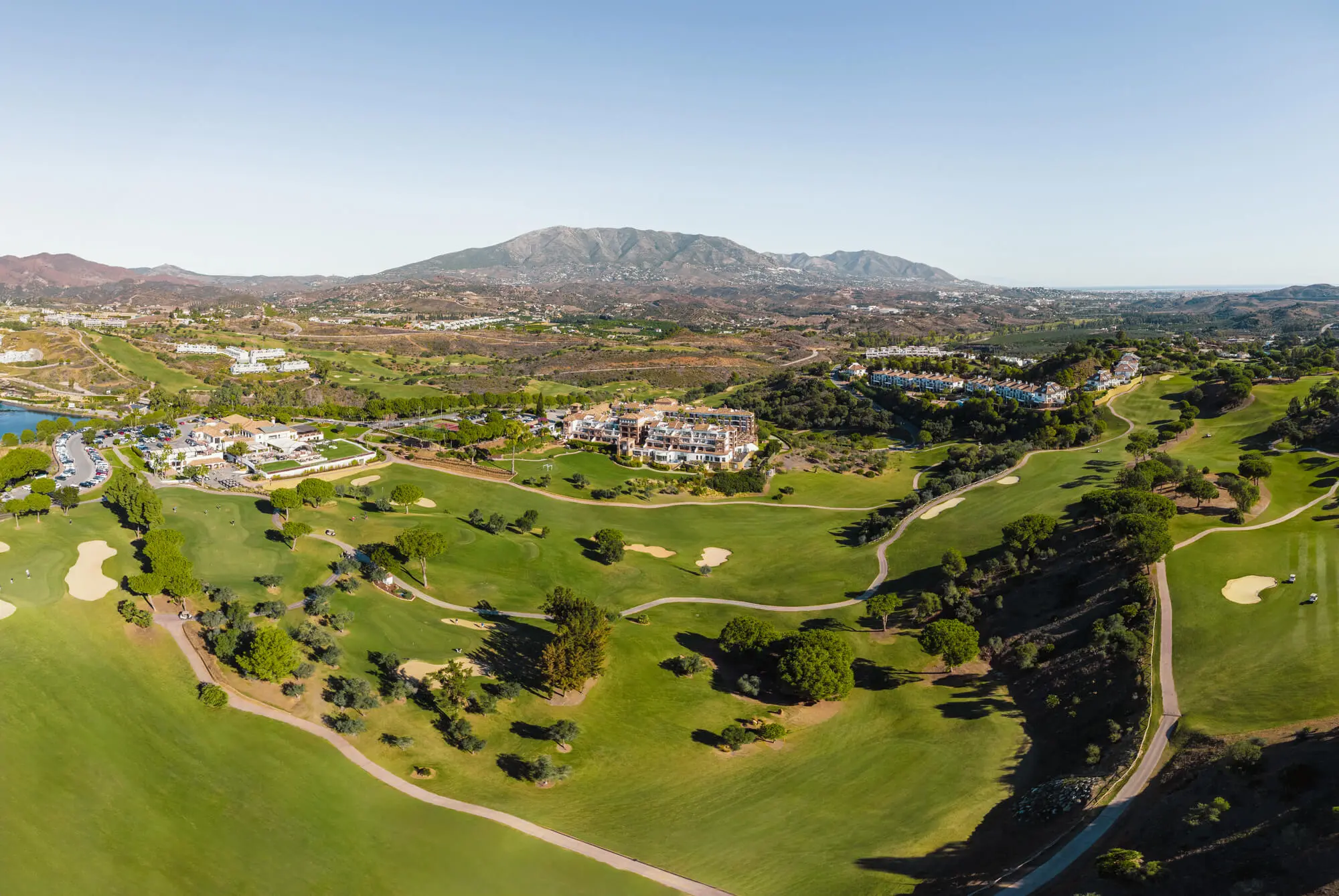 vista panorámica del campo de golf